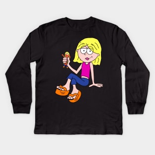 Lizzie Holding Glizzy Lizzie Kids Long Sleeve T-Shirt